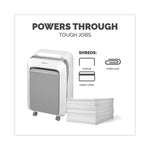 Powershred LX210 Micro-Cut Shredder, 16 Manual Sheet Capacity, White