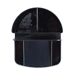 Deluxe Message Center, 6 Compartments, Plastic, 5.5 x 6.75 x 5, Black