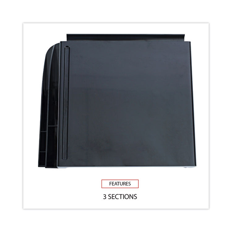 Recycled Telephone Stand And Message Center, 12.25 X 10.5 X 5.25, Black