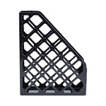 Recycled Plastic Magazine File, 3 x 10 x 11.88, Black