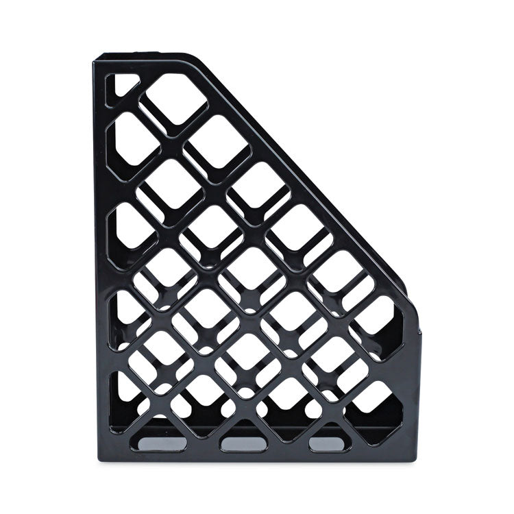Recycled Plastic Magazine File, 3 x 10 x 11.88, Black