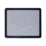 Recycled Cubicle Dry Erase Board, 15.88" x 12.88", White Surface, Charcoal Gray Plastic Frame