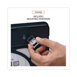 Recycled Cubicle Dry Erase Board, 15.88" x 12.88", White Surface, Charcoal Gray Plastic Frame