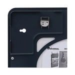 Recycled Cubicle Dry Erase Board, 15.88" x 12.88", White Surface, Charcoal Gray Plastic Frame