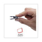 Deluxe Recycled Cubicle Clips, 40 Sheet Capacity, Charcoal, 24/Pack