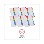 Deluxe Table Of Contents Dividers For Printers, 10-Tab, 1 To 10; Table Of Contents, 11 X 8.5, White, 6 Sets