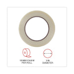120# Utility Grade Filament Tape, 3" Core, 18 Mm X 54.8 M, Clear