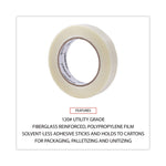 120# Utility Grade Filament Tape, 3" Core, 24 Mm X 54.8 M, Clear