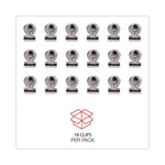 Bulldog Magnetic Clips, Small, Nickel, 18/Pack