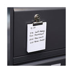 Bulldog Magnetic Clips, Medium, Nickel, 12/Pack