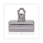 Bulldog Clips, Jumbo, Nickel, 12/Pack