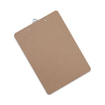 Hardboard Clipboard, 1.25" Clip Capacity, Holds 8.5 x 11 Sheets, Brown