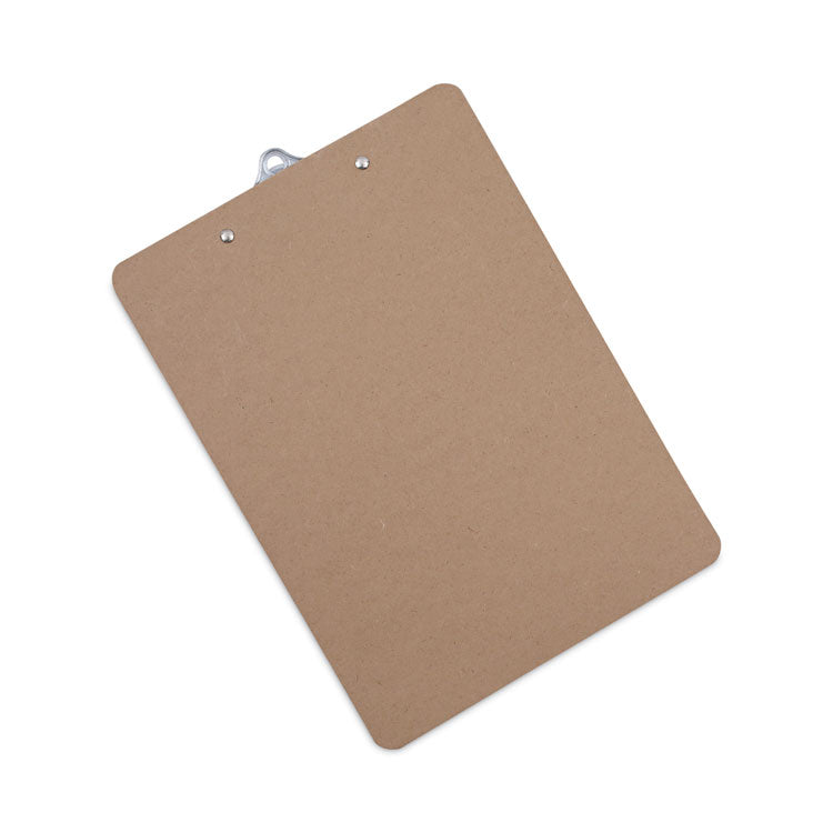 Hardboard Clipboard, 1.25" Clip Capacity, Holds 8.5 x 11 Sheets, Brown, 3/Pack