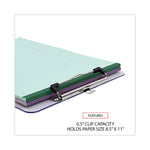 Plastic Clipboard with Low Profile Clip, 0.5" Clip Capacity, Holds 8.5 x 11 Sheets, Clear
