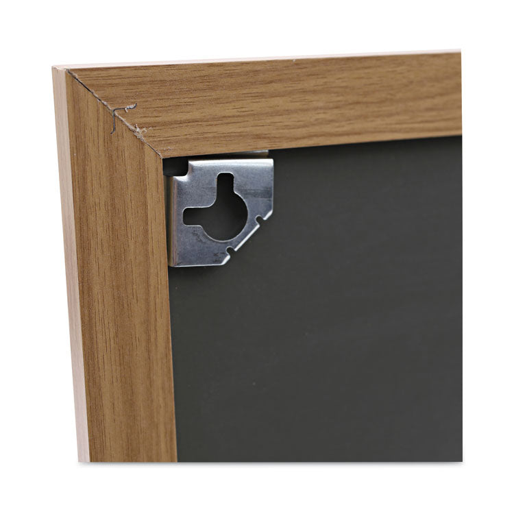 Cork Board with Oak Style Frame, 24" x 18", Tan Surface, Oak Finished Wood Frame