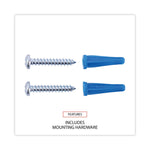 Cork Bulletin Board, 36" x 24", Tan Surface, Satin Aluminum Frame