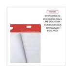 Renewable Resource Sugarcane Based Easel Pads, Unruled, 27 x 34, White, 50 Sheets, 2/Carton