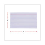 Ruled Index Cards, 3 X 5, White, 100/pack