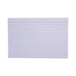 Ruled Index Cards, 4 X 6, White, 100/pack