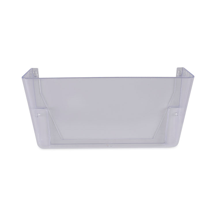 Wall Files, 3 Sections, Letter Size, 13" x 4" x 14", Clear, 3/Set