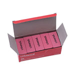 Bevel Block Erasers, For Pencil Marks, Slanted-Edge Rectangular Block, Large, Pink, 20/Pack