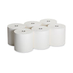 Hardwound Roll Paper Towel, Nonperforated, 1-Ply, 7.87" x 1,000 ft, White, 6 Rolls/Carton
