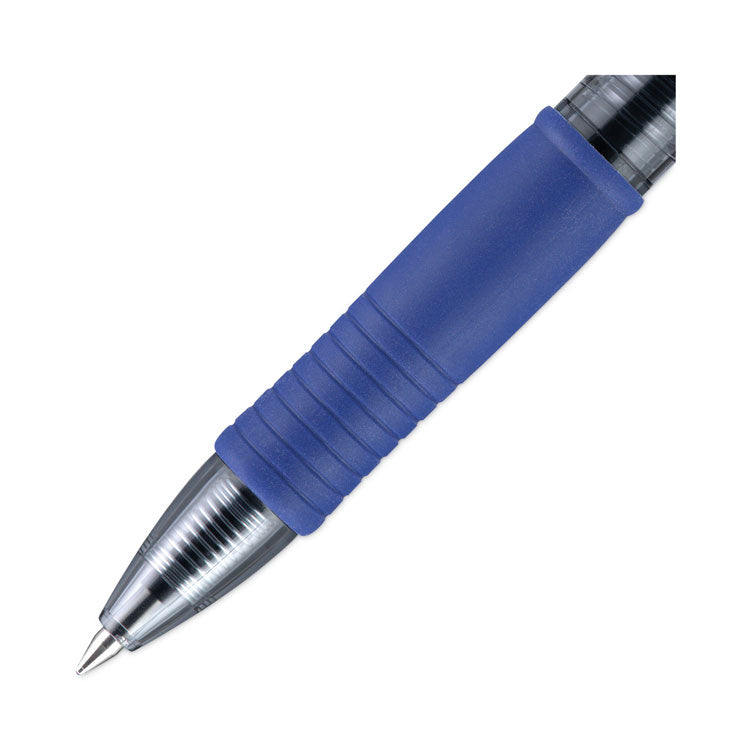 G2 Premium Gel Pen, Retractable, Bold 1 mm, Blue Ink, Smoke/Blue Barrel, Dozen