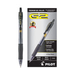 G2 Premium Gel Pen, Retractable, Bold 1 mm, Black Ink, Smoke/Black Barrel, Dozen