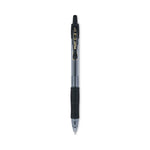 G2 Premium Gel Pen, Retractable, Fine 0.7 mm, Black Ink, Smoke/Black Barrel, Dozen