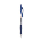 G2 Premium Gel Pen, Retractable, Extra-Fine 0.5 mm, Blue Ink, Smoke/Blue Barrel, Dozen