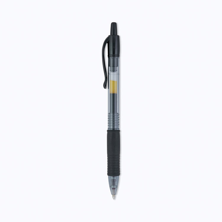G2 Premium Gel Pen, Retractable, Extra-Fine 0.5 mm, Black Ink, Smoke/Black Barrel, Dozen