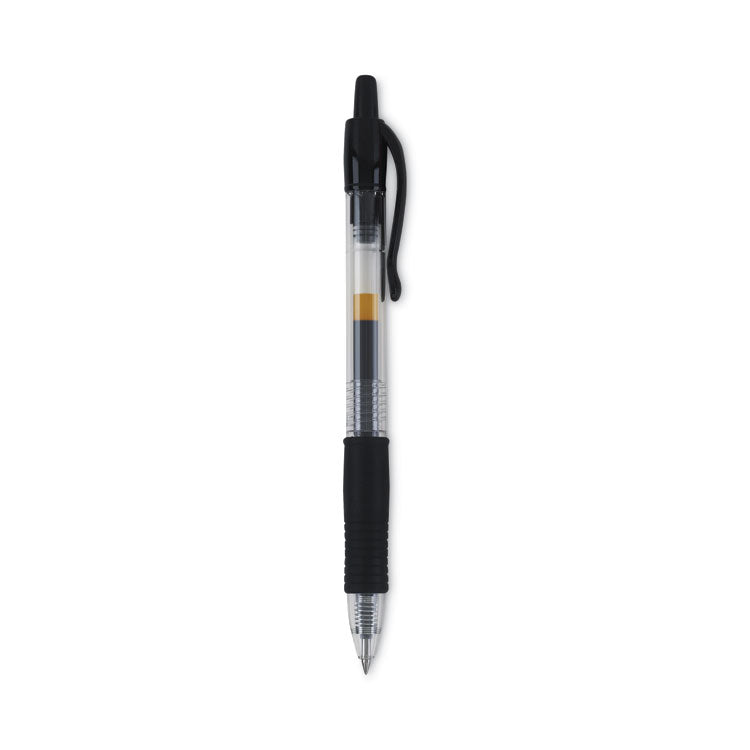 G2 Premium Gel Pen, Retractable, Extra-Fine 0.5 mm, Black Ink, Smoke/Black Barrel, Dozen