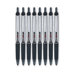 Precise V5RT Rollerball Pen, Retractable, Extra-Fine 0.5 mm, Black Ink, Black Barrel