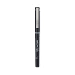 Precise V5 Rollerball Pen, Stick, Extra-Fine 0.5 mm, Black Ink, Black/Clear Barrel, Dozen