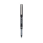 Precise V5 Rollerball Pen, Stick, Extra-Fine 0.5 mm, Black Ink, Black/Clear Barrel, Dozen