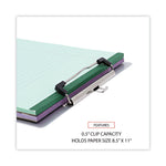 Aluminum Clipboard with Low Profile Clip, 0.5" Clip Capacity, Holds 8.5 x 11 Sheets, Aluminum