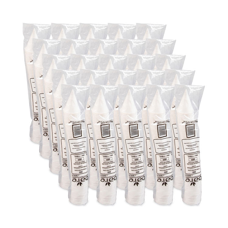 Cone Water Cups, 4 oz, Paper, White, 200/Pack