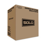 Lift Back and Lock Tab Cup Lids for Foam Cups, Fits 10 oz Solo Trophy Hot/Cold Drink Cups, Plastic, White, 2,000/Carton