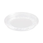 Bare Eco-Forward RPET Deli Container Lids, Recessed Lid, Fits 8 oz Containers, Clear, Plastic, 50/Pack, 10 Packs/Carton