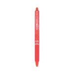Frixion Clicker Erasable Gel Pen, Retractable, Fine 0.7 Mm, Red Ink, Red Barrel