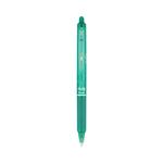 Frixion Clicker Erasable Gel Pen, Retractable, Fine 0.7 Mm, Green Ink, Green Barrel, Dozen