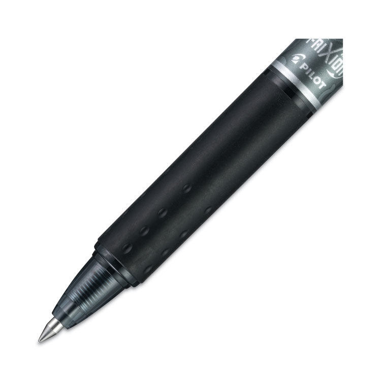 Frixion Clicker Erasable Gel Pen, Retractable, Extra-Fine 0.5 Mm, Black Ink, Black Barrel, Dozen