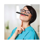 FriXion Ball Erasable Gel Pen, Stick, Fine 0.7 mm, Black Ink, Black Barrel