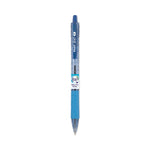 B2p Bottle-2-Pen Recycled Ballpoint Pen, Retractable, Fine 0.7 Mm, Blue Ink, Translucent Blue Barrel, Dozen