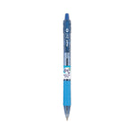 B2p Bottle-2-Pen Recycled Ballpoint Pen, Retractable, Medium 1 Mm, Blue Ink, Translucent Blue Barrel, Dozen