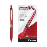 Precise V5RT Rollerball Pen, Retractable, Extra-Fine 0.5 mm, Red Ink, Red Barrel