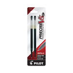 Refill For Pilot Precise V5 Rt Rolling Ball, Extra-Fine Conical Tip, Black Ink, 2/pack