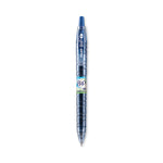 B2p Bottle-2-Pen Recycled Gel Pen, Retractable, Fine 0.7 Mm, Blue Ink, Translucent Blue Barrel