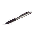 Frixion Clicker Erasable Gel Pen, Retractable, Extra-Fine 0.5 Mm, Black Ink, Black Barrel, Dozen