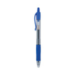 G2 Premium Gel Pen Convenience Pack, Retractable, Extra-Fine 0.38 mm, Blue Ink, Smoke/Blue Barrel, Dozen